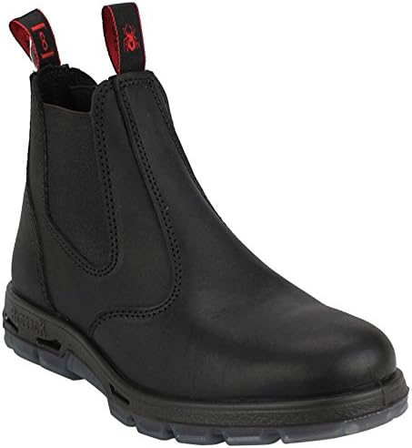 Redback Boots USA RDBUBBK9.5 SZ 9.5 Bota de couro de grão cheia preto