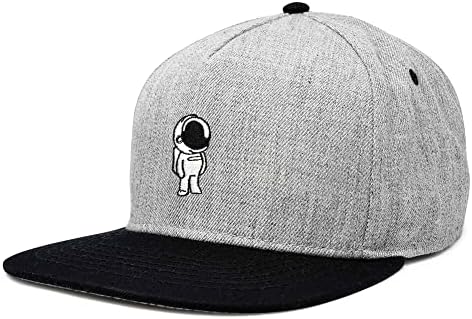 Dalix Astronaut Spaceman bordou Snapback Flat Bated Hat
