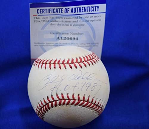 Billy Williams Hof 87 PSA DNA CoA Autograph National League OnL Baseball assinado