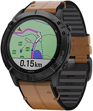 Ganyuu Quickfit Risk Strap for Garmin Fenix ​​7 7x 6 6x Pro 5x 5 mais 3HR 935 945 S60 Silicone de couro genuíno Relógio inteligente