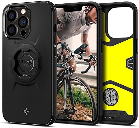 Spigen Gearlock Strop Mount com adaptador universal com caixa de montagem de bicicleta de engrenagem projetada para iPhone