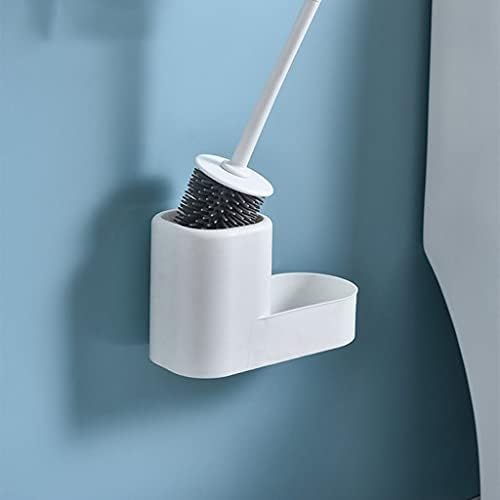 Escova de escova de vaso sanitário pincel, escova de vaso sanitário suporte para parede doméstica pincel de banheiro de parede