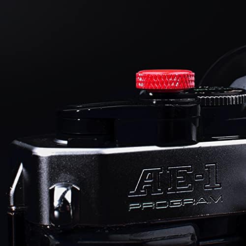 Botão do obturador da câmera Pibiettn, botão de liberação suave do obturador de cobre compatível com Fujifilm Fuji Sony Leica Botão de liberação da câmera vermelha