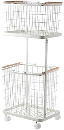N / C Rack de armazenamento de roupas premium cesta à prova d'água, equipada com rolos pesados, cesta de armazenamento de