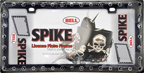 Bell Automotive 22-1-46117-8 Universal Chrome Spike Design Placa da placa da placa Frame