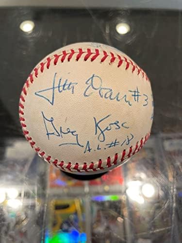 1993 Alcs Blue Jays White Sox Crew assinou beisebol Kosc Kaiser Evans JSA - Bolalls autografados