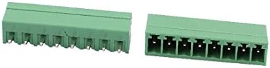 X-Dree 50pcs AC300V 8A 2EDGV 3,81mm Pitch 8P Plug-in reto PCB Conector de bloco de Terminal (50pcs AC300-V 8A 2EDGV 3,81mm Pitch 8p