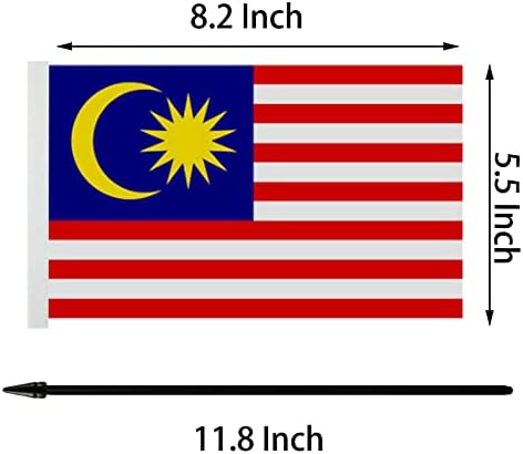 Exibição da bandeira da mesa de amizade americana e da Malásia, bandeira da mesa americana e da Malásia, American & Malaysian Twin Desk Set Miniate Miniate US & Malaysia Desktop Flag