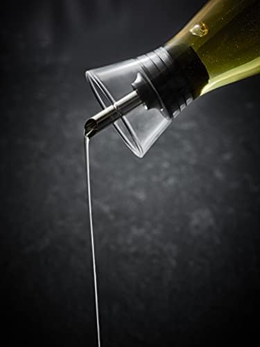 Cole & Mason H103018 Sawston Oil & Vinagre Proler | Dispensador de petróleo/dispensador de vinagre | Vidro | 210mm | Conjunto duplo