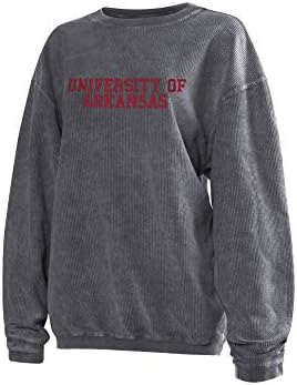 Chicka-D NCAA Womens Corded Crew Pullover Sweetshirt
