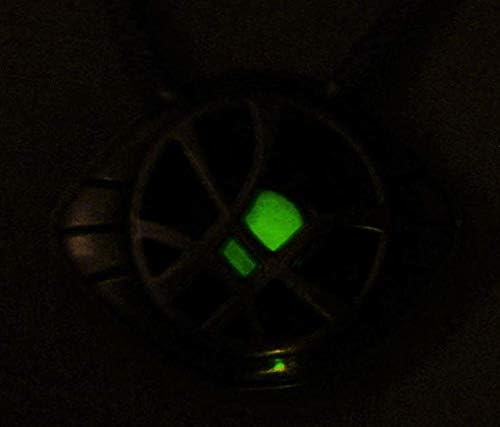 Huawell 2 peças Dr. Cosplay Costume Strange Colar Eye Off of Agamotto Costume Stone Pinging Glow in the Dark