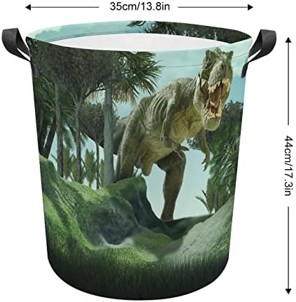 Cena do gigante saco de lavanderia de dinossauros Bolsa de lavagem de banheira de armazenamento de armazenamento dobrável com alças