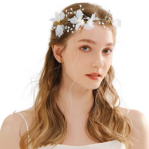 Yumikoo Branco Flor Bride Elf Capta