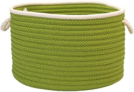 Doodle Edge Colonial Mills Utility Basket, 14 por 10 polegadas, cinza