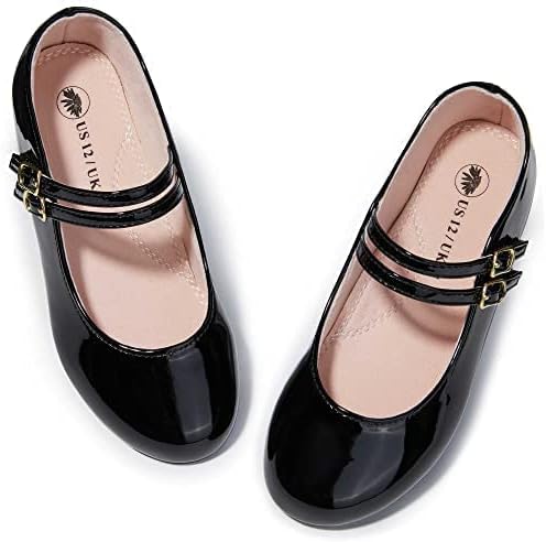sapatos de sapatos de sapatos para meninas Mary Jane Sapatos planos para meninas Ballerina Flats Slip On Dress Shoes para escola