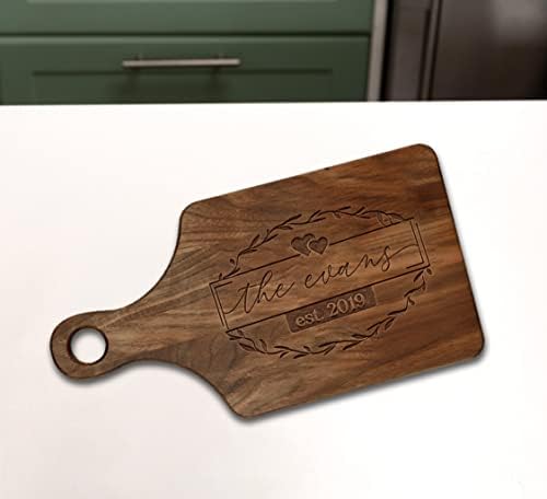 Presente de casamento personalizado para o casal para casal para o marido personalizado Wifey Gifts Paddle Cutting Board