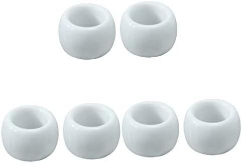 Cabilock 6 PCs rack de dentes de dentes caseiros para armazenamento portadores de cozinha stands de cerâmica Mini escova