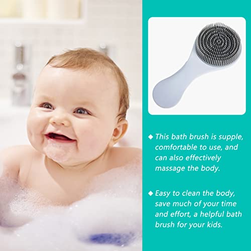Escovas de banho de silicone solustre com espelhos de chuveiro de chuveiro massageador de cabelos de cabelos de silicone Scrubadores de esfoliante escova de esfoliante escova de escova de shampoo escova de banho infantil