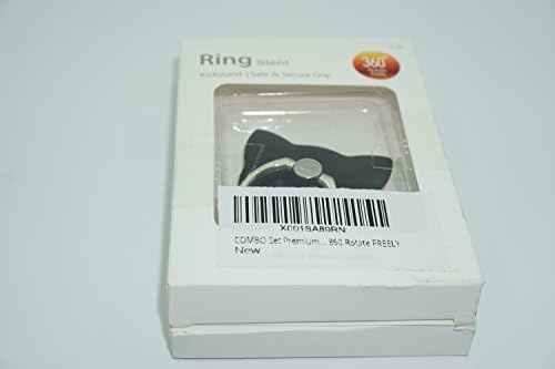 Conjunto de combo Premium Phone Grip titular I-ring | Aderência segura e segura | Kickstand 360 gira livremente