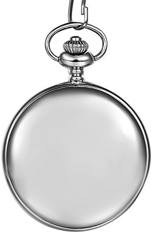 Mudder Classic Smooth Vintage Aço Mens Pocket Watch natal