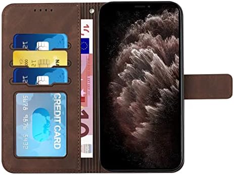 Yopinp Campatible com o caso Samsung Galaxy A21, Caixa da carteira Galaxy A21 com suporte de cartão de proteção de couro de lixeira