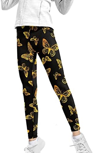 Wanyint Youth Girls 'Athletic Leggings Calças de ioga por 4 a 13 anos