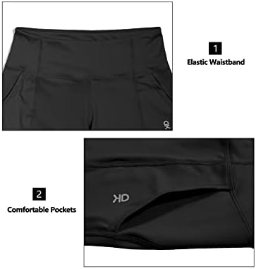 Little Donkey Andy Women Feminino de 5 Cantura alta shorts de barriga de barriga de ioga shorts atléticos para corrida de ginástica