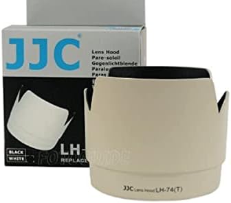 JJC Professional LH74T Lens de flor de tulipa branca compatível com Canon 70-200mm f 4 lente substitui Canon ET-74 ET74