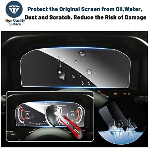 Protetor de tela para 2021+ Rogue 12.3in Painel Touchscreen Acessórios Nissan Rogue 9HD Compatível com vidro temperado com vidro temperado