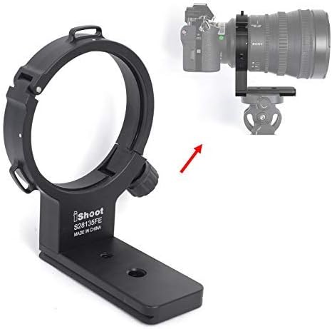 Suporte de lente anel de montagem em tripé Suporte para Sony Fe PZ 28-135mm F4 G OSS Lens SELP28135G, Placa de liberação
