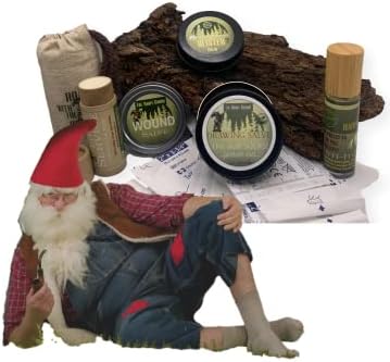 O conjunto de primeiros socorros do gnomo-hiker peludo. A melhor ideia de presente para seus amigos de caminhada/camping/sobrevivência.