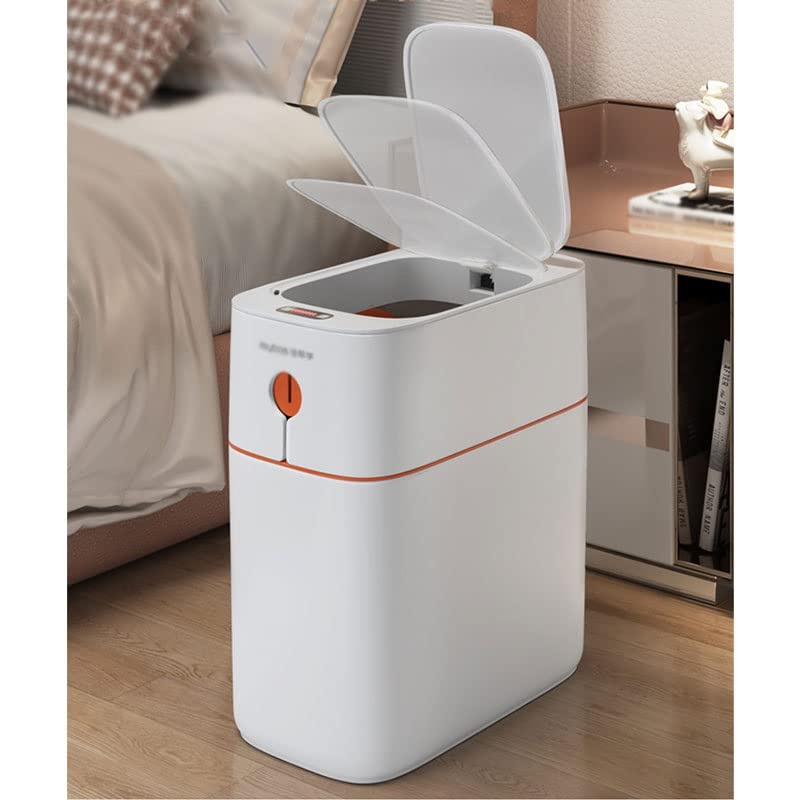 ANMMBER Lixo eletrônico automático pode embalagem automática 13L banheiro doméstico banheiro lixo lixo lixo Smart Sensor lixo
