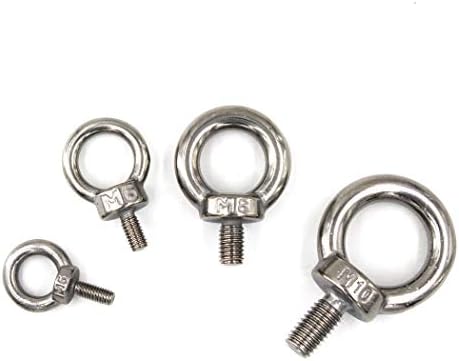 M10 Ring Shape Lifting Fosed Bolt parafuso 304 Aço inoxidável para fixador de porca pacote-4