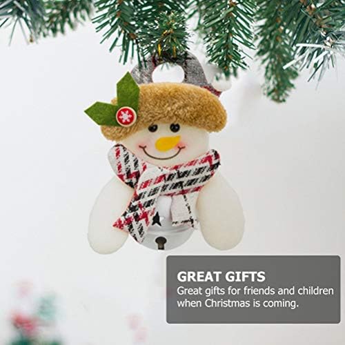 3pcs Doll de boneca de desenho animado de Natal de 6cm Big Bell Pingents Lovely Ornament Decoração de Natal Acessórios criativos