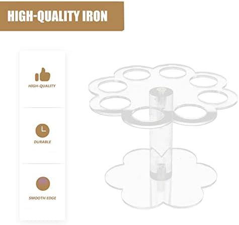 Porta de casquinha de sorvete de Yardwe 8 ​​Bolas Setor de casquinha de sorvete, stand de sorvete de acrílico, clear scere cream stand