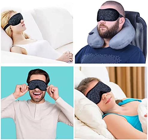 Máscara de sono 3D, máscara de dormir para mulheres, de máscara ocular de blecaute, cobertura macia, luz forte, adequada