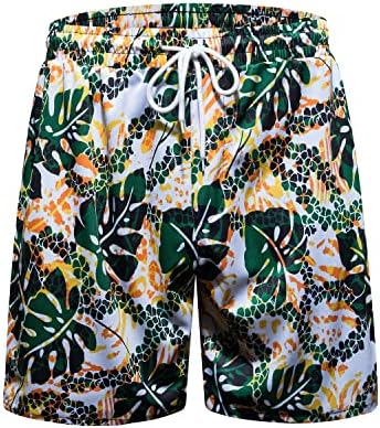 FOHEMR Mens Hawaiian Roupet Conjunto de tanque de luxo tampa curta curta definida com cadeia barrocosa impressão floral