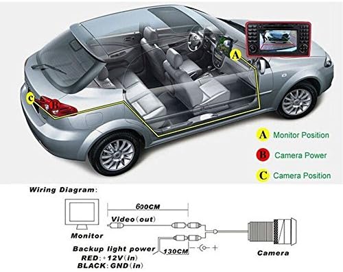 Câmera de backup de carro, câmera de estacionamento de veículo à prova de visualização à prova d'água para caddy Golf Plus Multivan T5 Transportador Soberbo