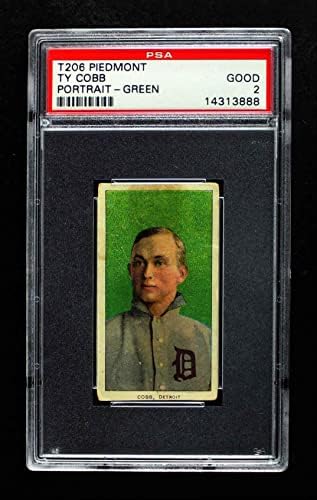 1909 T206 GRN TY Cobb Detroit Tigers PSA PSA 2.00 Tigres