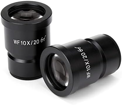 Kit de acessórios para microscópio para adultos 2PCs WF10X Microscópio oculares para microscópio estéreo com campo de lente