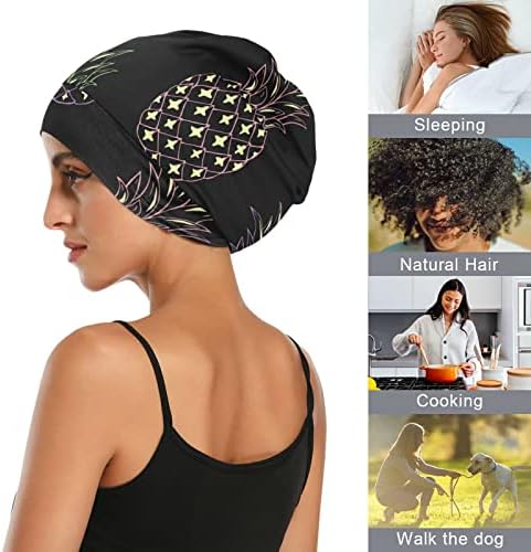 Mulheres gorda de gordura Chaveira Capinho de trabalho, Tropical Elastic Elastic Motha Headwear Night Sleeping Bonnet Hair Tampa