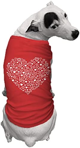 Colagem de coração - Valentine Love X O Dog Shirt