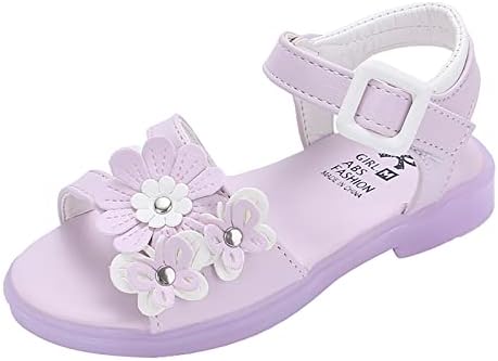 Sandálias de meninas sapatos princesas krot arco crianças de pé aberto