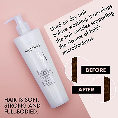Reparo de cabelo bioPoint Pré -shampoo Keratin Hair Bonding Treatment - Reconstruindo líquido para reparo de quebra de