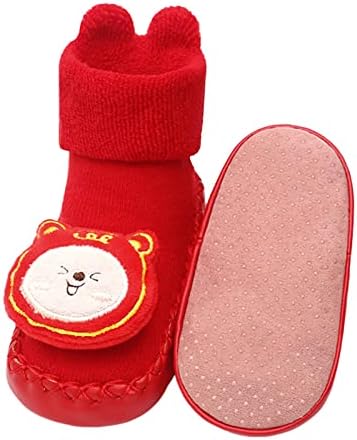 Crianças Sapatos para crianças pequenas e inverno meninos e meninas Sapatos de piso Sapatos quentes e confortáveis ​​meias chinesas para adolescentes