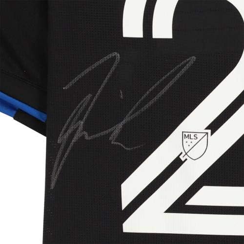 Florian Jungwirth San Jose Earthquakes Autografed Match Used 23 Black Jersey da temporada de 2020 MLS - camisas
