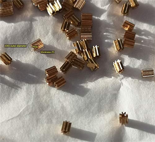 TMP1105 0,2m 8t 12t 14t engrenagens de cobre Surgiram pequenos orifícios de engrenagem 0,68 0,98 1,48 mm 0,7mm 1mm 1,5 mm