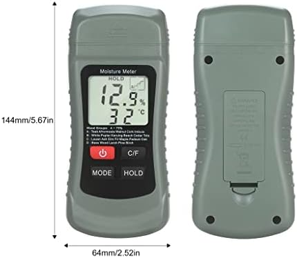 Wyfdp Wood hidrato e medidor LCD Digital Dampo Testador de água Detector de vazamento 4 Modos Temperatura de dados