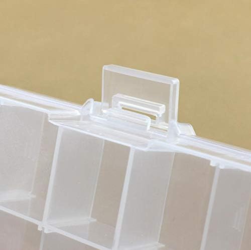 ANNCUS + Caixa de armazenamento de plástico do compartimento ajustável para jóias Organizador de contêiner de brinco