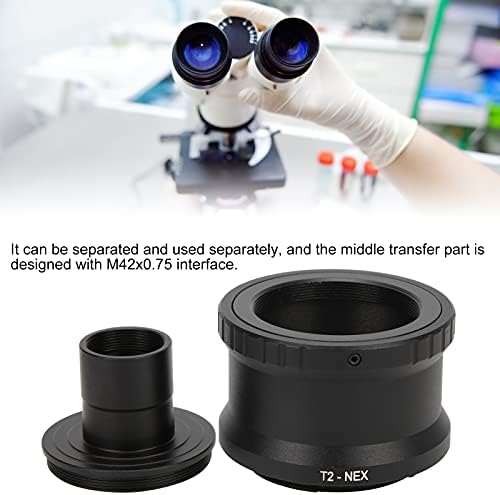 Kuidamos 23,2mm T Montagem do adaptador ocular do microscópio, Tubo de extensão de montagem TUBO Adaptador de microscópio